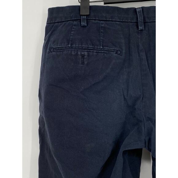 UNIQLO Men's Navy Blue Regular-Fit Straight-Leg Chino Pants SZ 32X34 - Picture 5 of 9